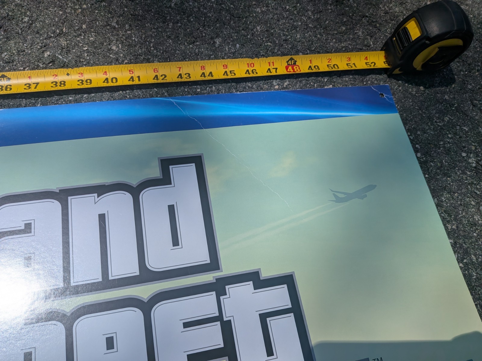 Grand Theft Auto V Promo Banner Poster GameStop RARE GTA 5 Michael Promotional