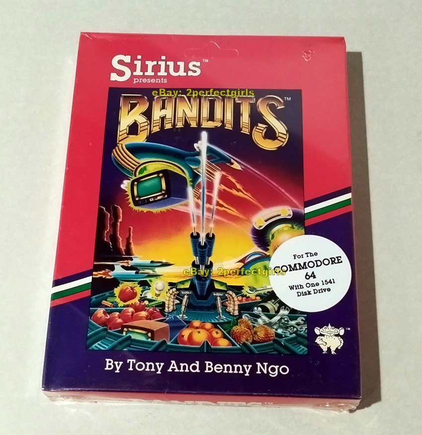 BANDITS (Commodore 64 C64) by SIRIUS NEW SEALED Disk ULTRA RARE
