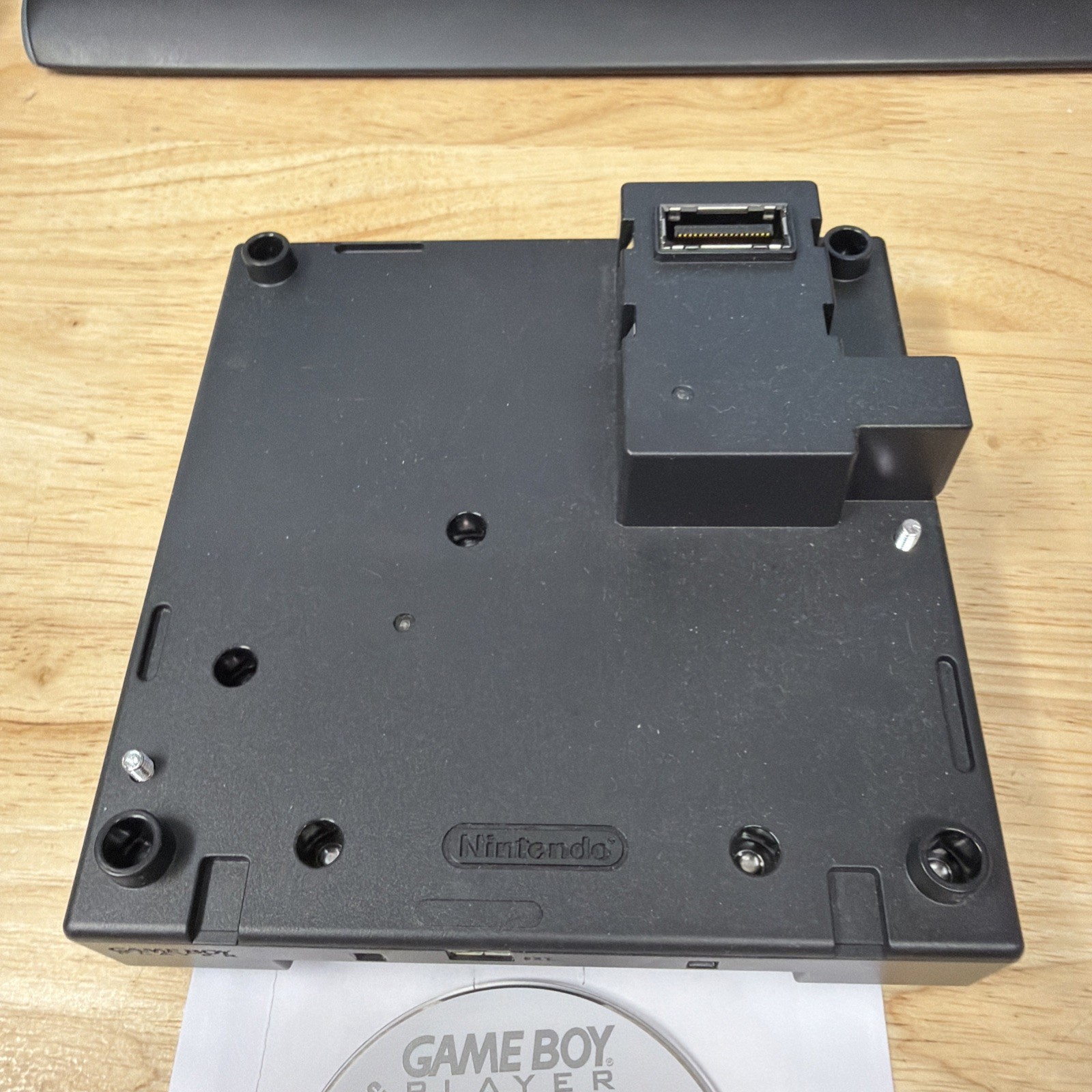 Nintendo GameCube Game Boy Player Startup Disc + Black Adaptor Tested Working