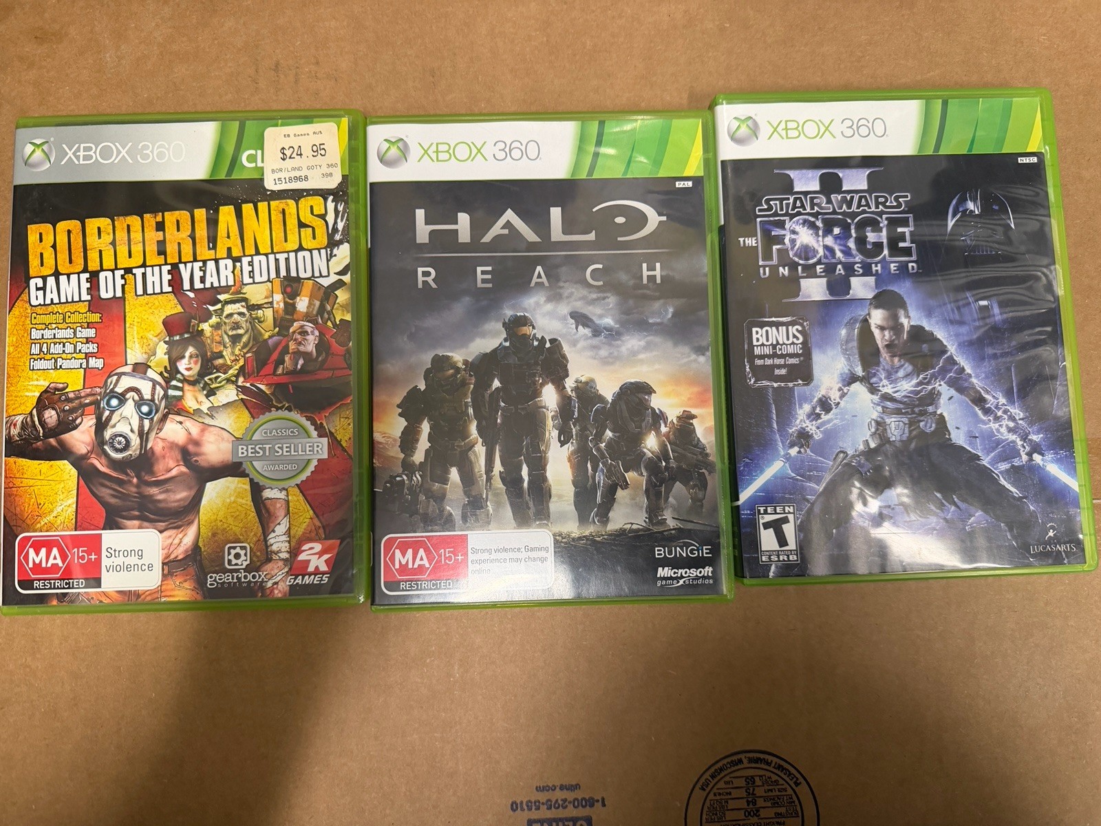 Microsoft Xbox 360 Assorted Video Games Lot of 24, Complete