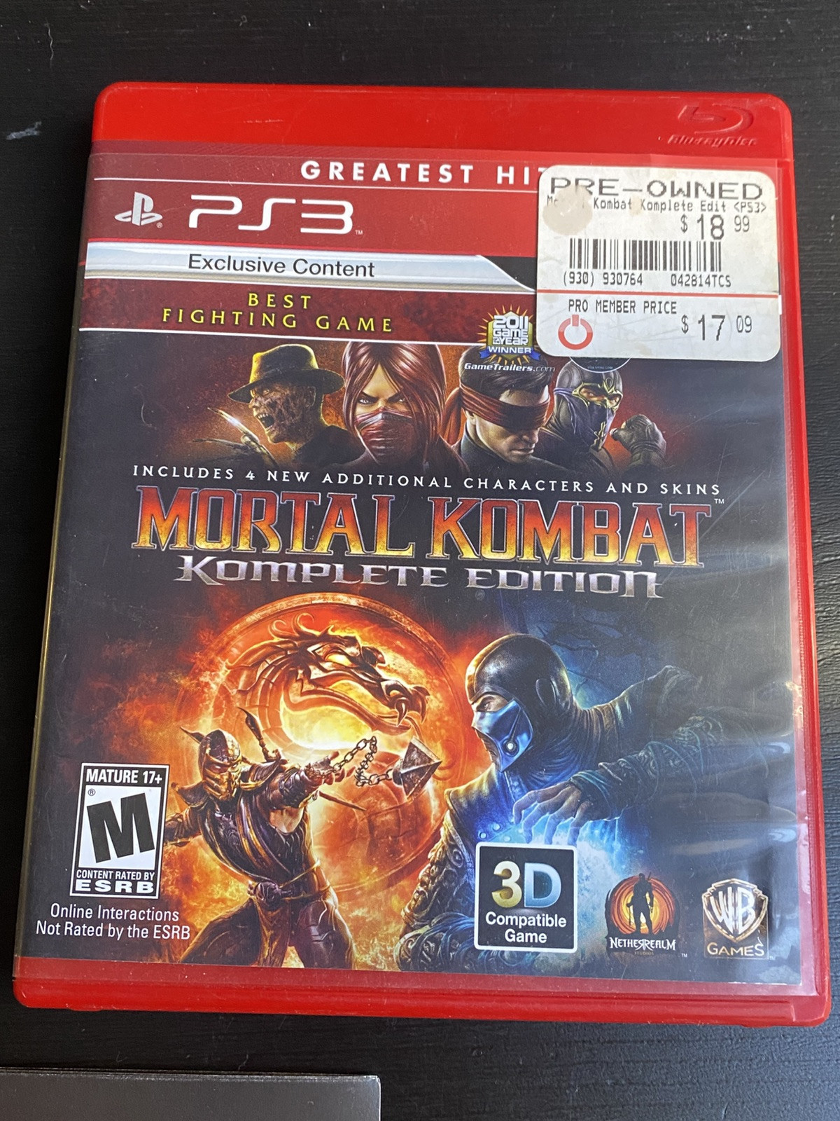 Mortal Kombat Komplete Edition (Sony PlayStation 3 PS3, 2012)
