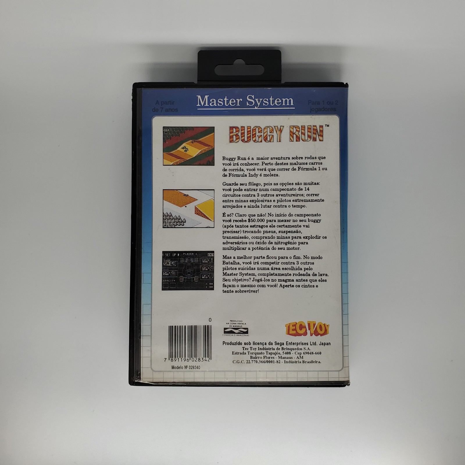 Buggy Run | Sega Master System | Brazil Tec Toy | Authentic w/ Box | US Seller