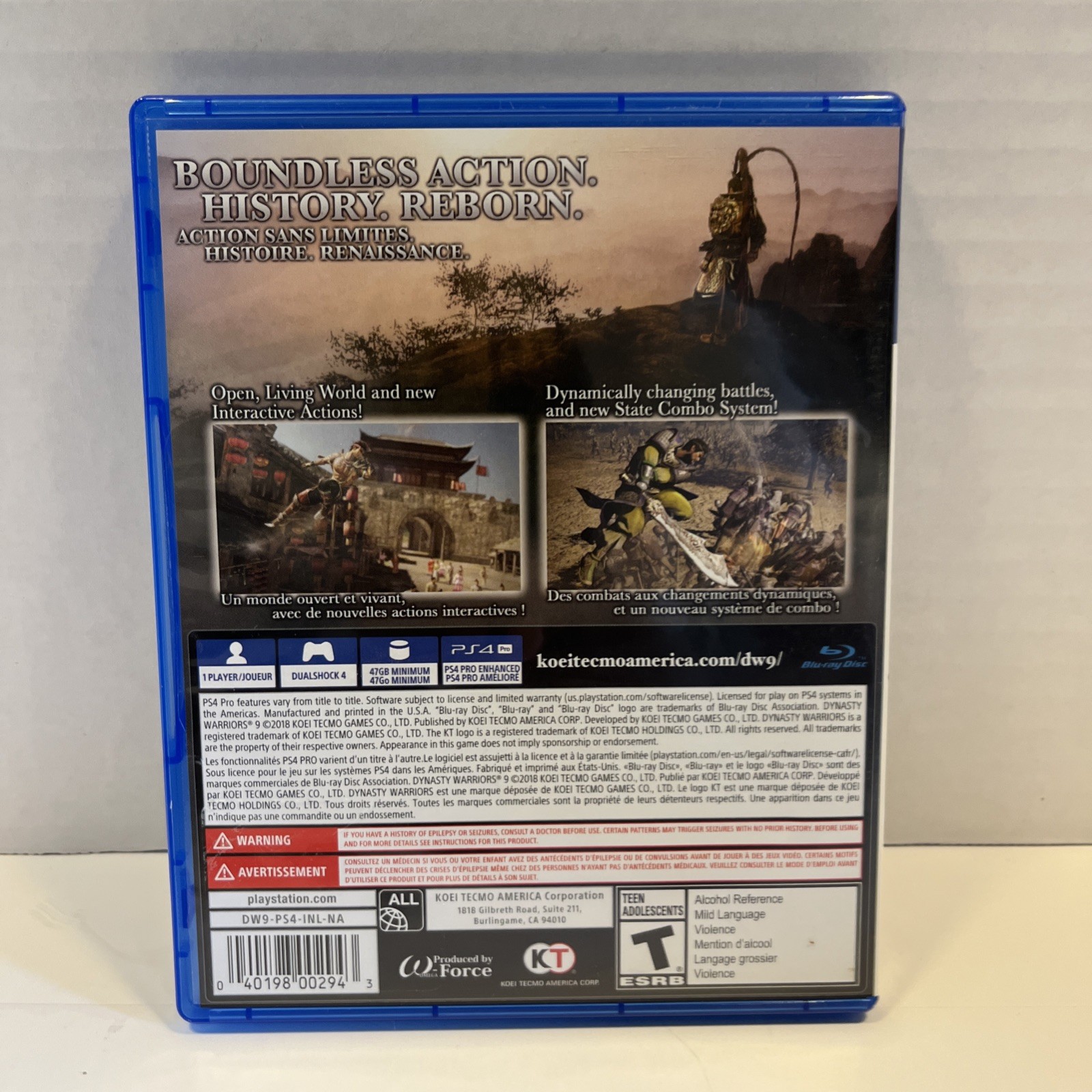 Dynasty Warriors 9 (Sony PlayStation 4, 2018)
