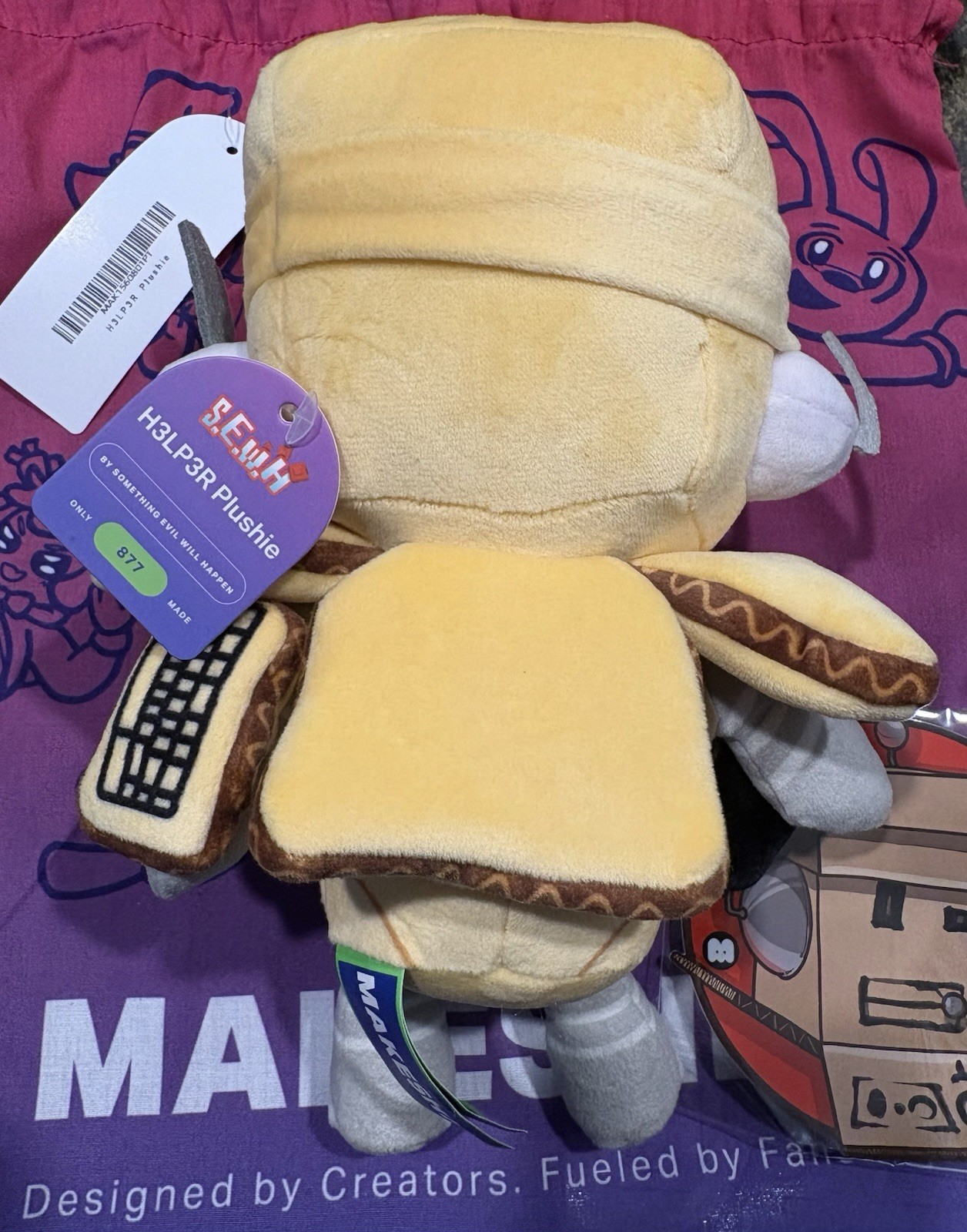 Makeship H3LP3R Plush S.E.W.H Something Evil Will Happen Game Limited Edition