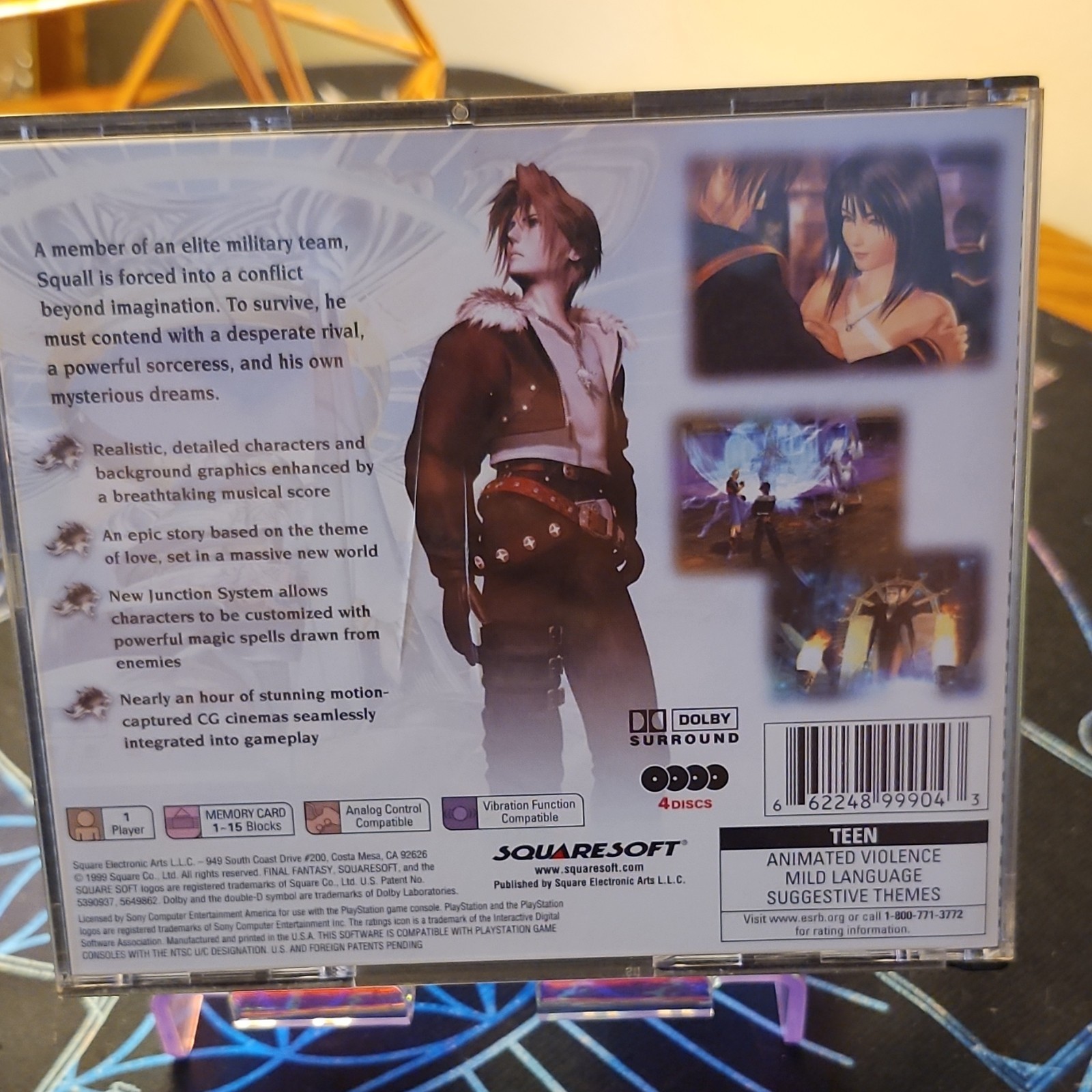 Squaresoft Final Fantasy VIII PlayStation 1 Role Playing NTSC