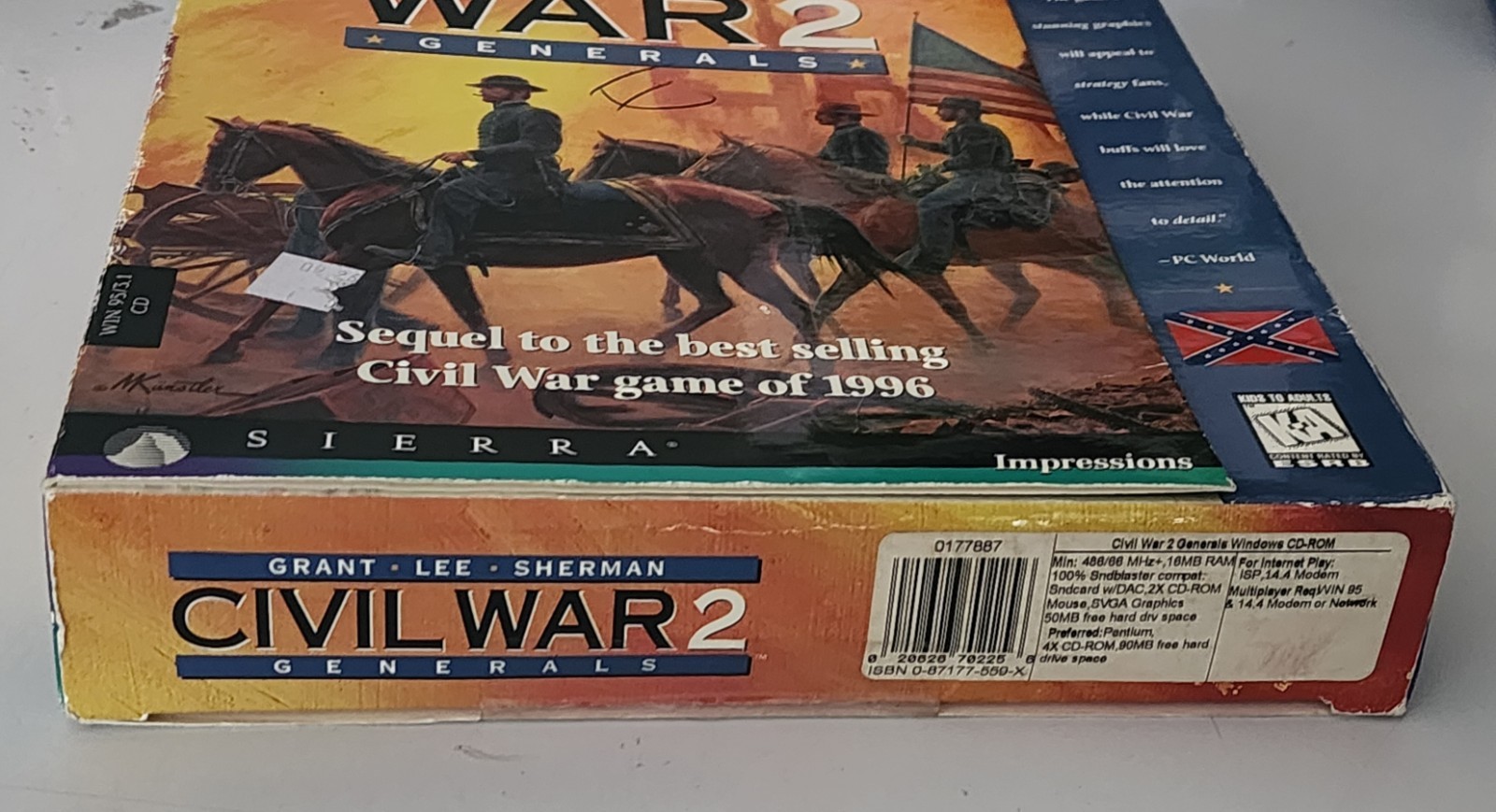 Civil War Generals 2: PC Game Windows CD-ROM Generals Grant Lee Sherman