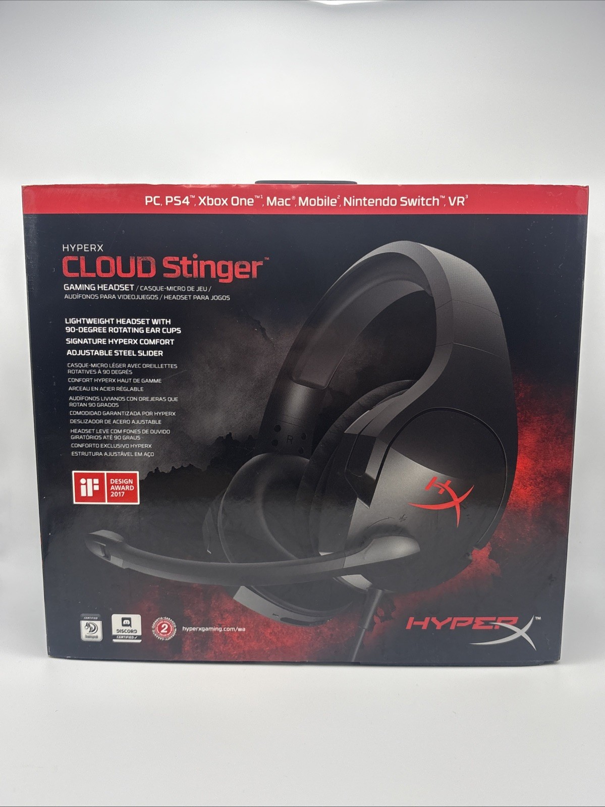 HyperX Cloud Stinger Black Headband Gaming Headset for PC and PS4