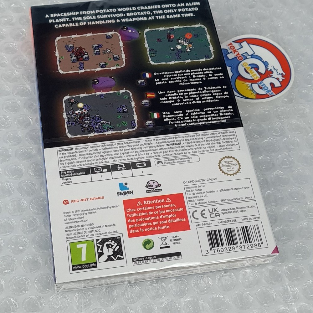 Brotato Deluxe Edition Nintendo Switch Red Art Games(Multilangue/RPG-Shooting-Ac