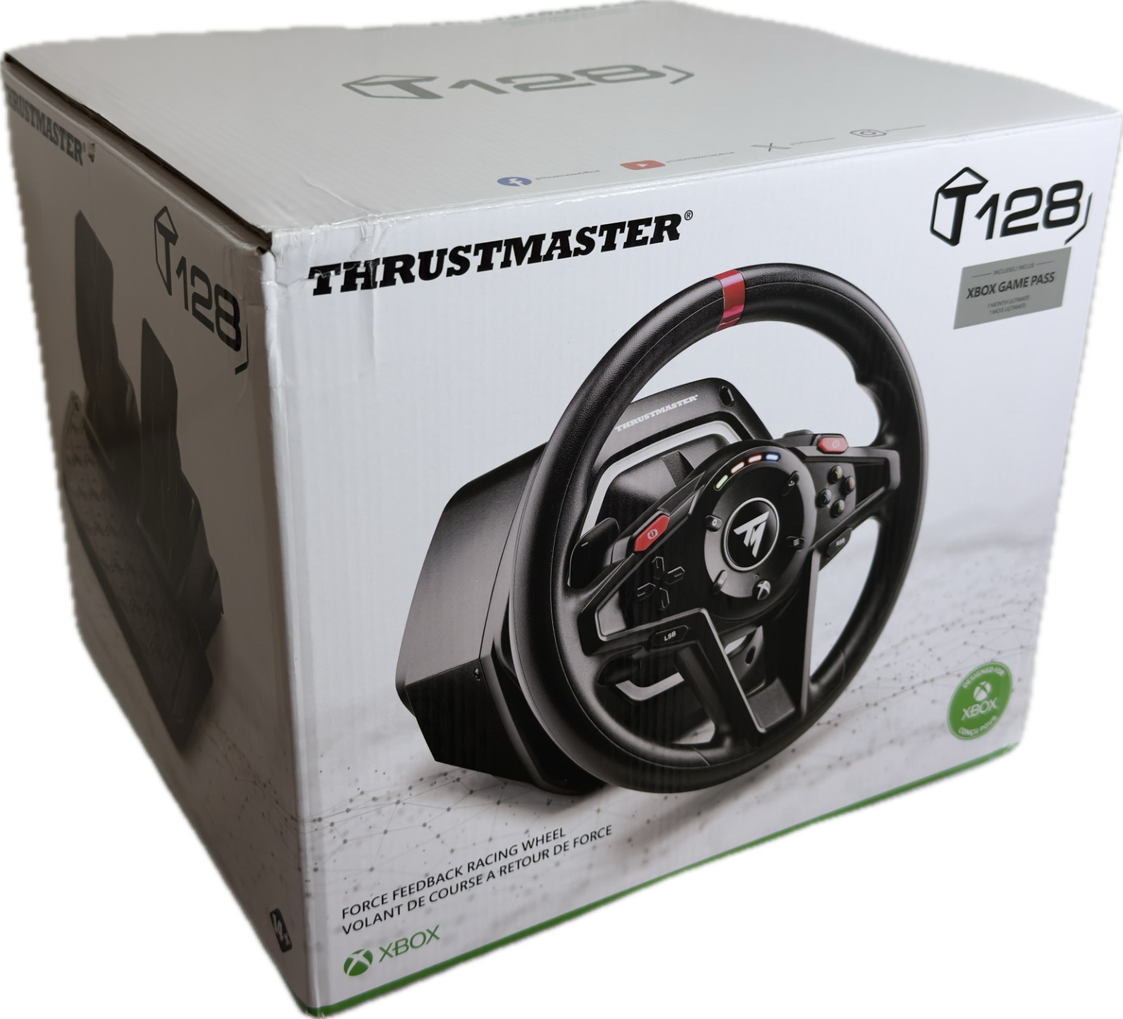 Thrustmaster T128 Force Feedback Racing Wheel Xbox/PC Version (New in Box)