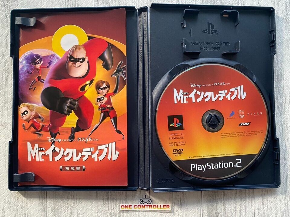 SONY PlayStation 2 PS2 Kingdom Hearts ⅠⅡ & Final Mix Mr .Incredible from Japan