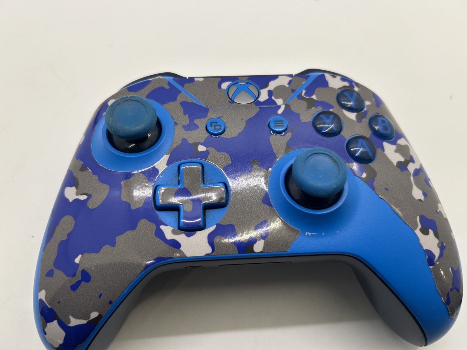 Original Microsoft Xbox One Wireless Controller blue Model 1708 No Battery Cover