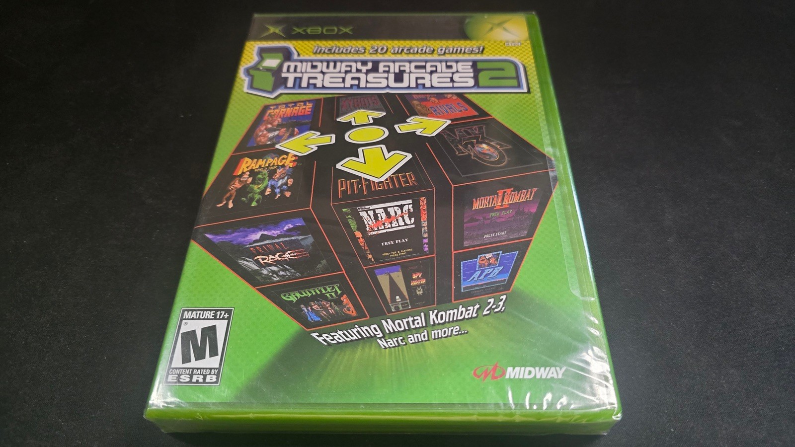 Midway Arcade Treasures 2 Black Label Midway Microsoft Xbox BRAND NEW SEALED!