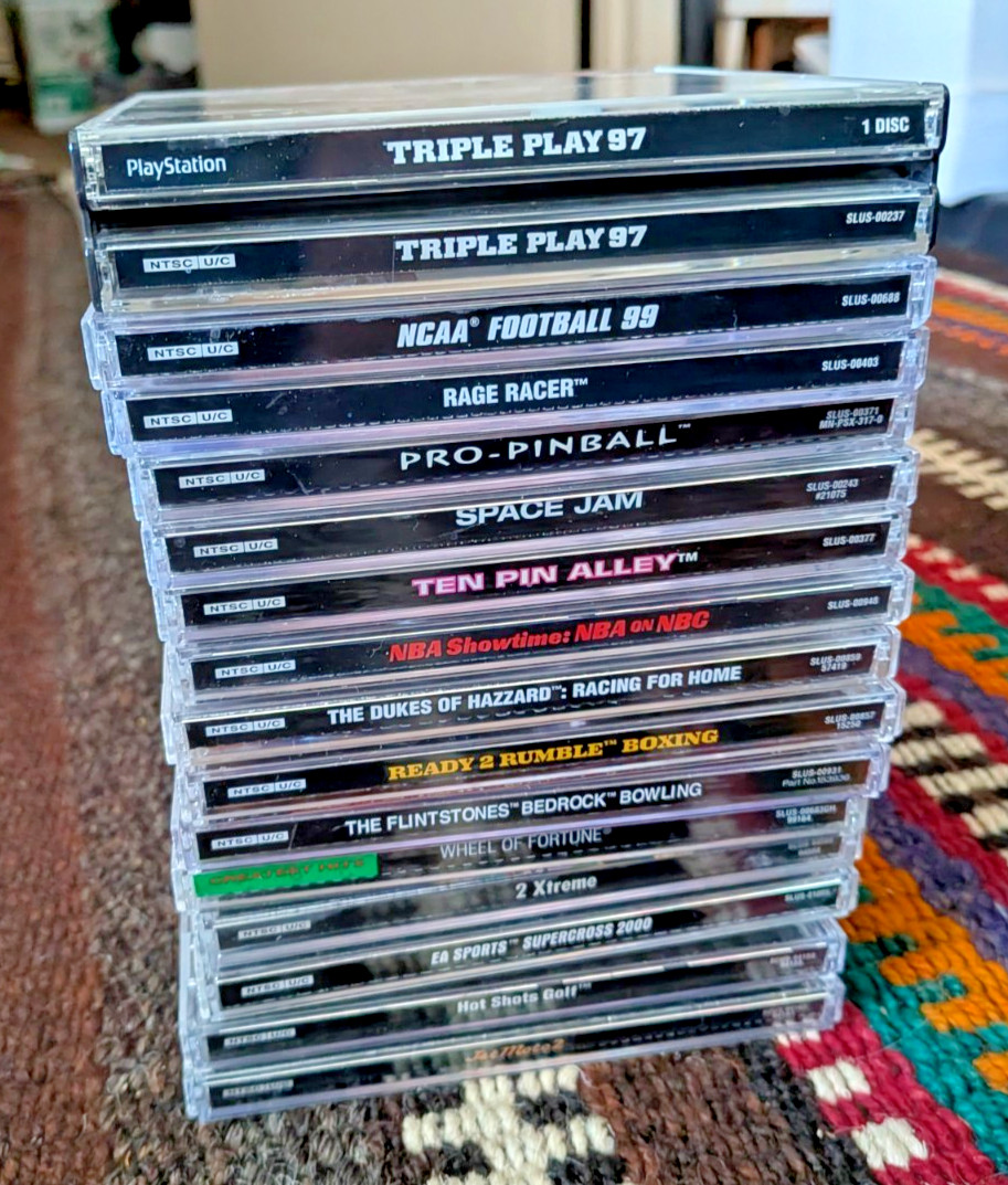 HUGE 15 Game PS1 Playstation 1 LOT Mostly EX-NM Very Nice Condition Black Label+