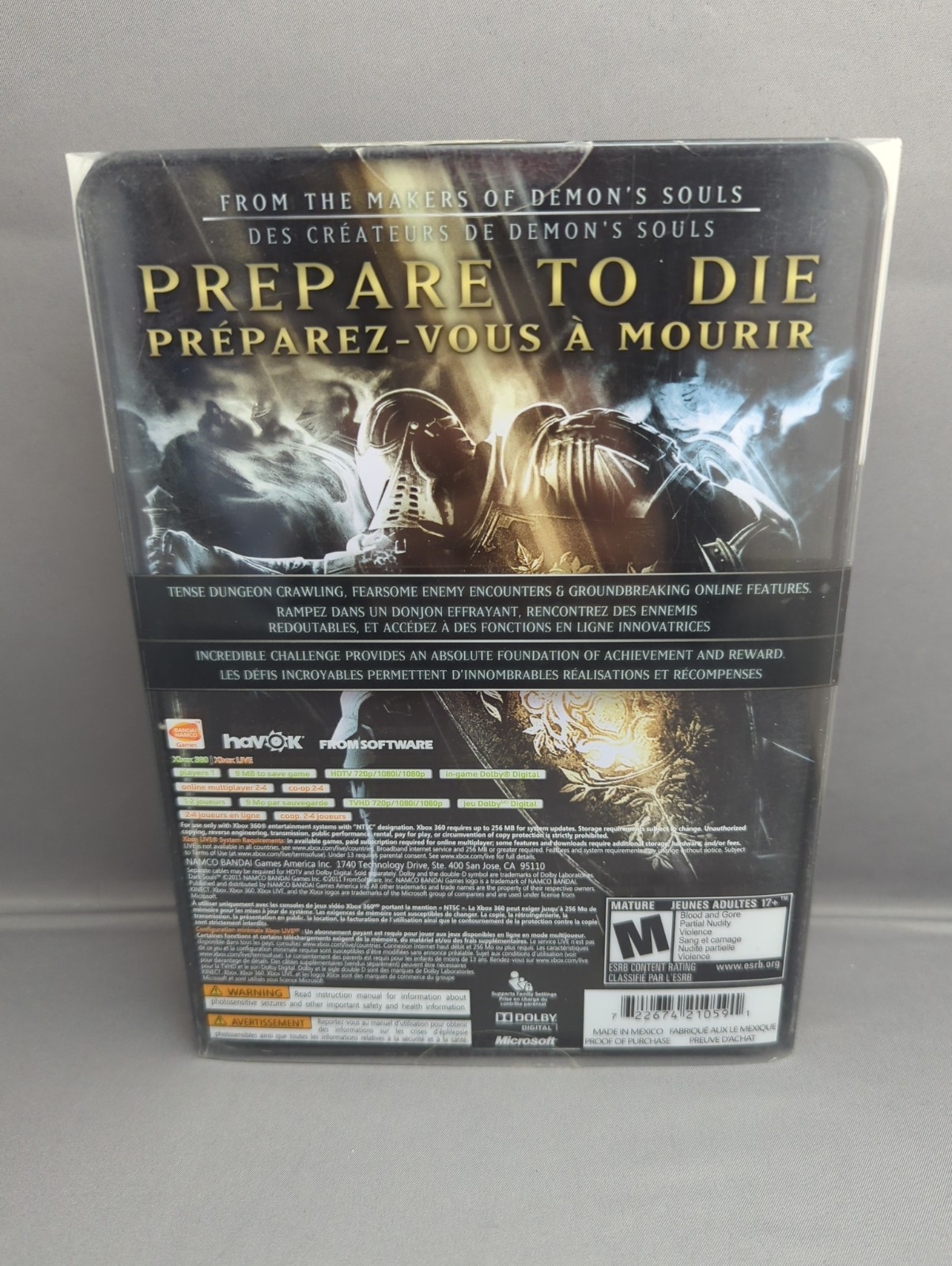 * Dark Souls Limited Edition Steelbook (Microsoft Xbox 360) Complete CIB