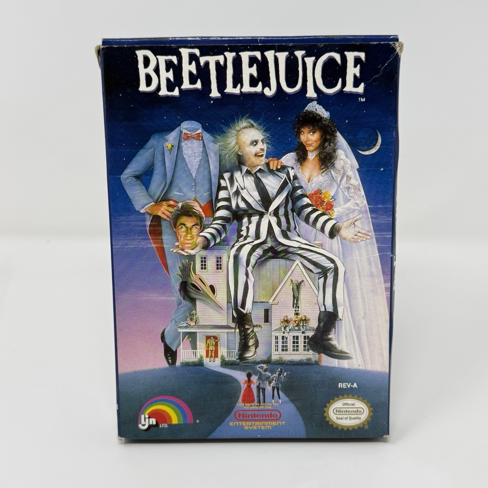 Beetlejuice Nintendo NES No Manual Box Poster Inserts Tested