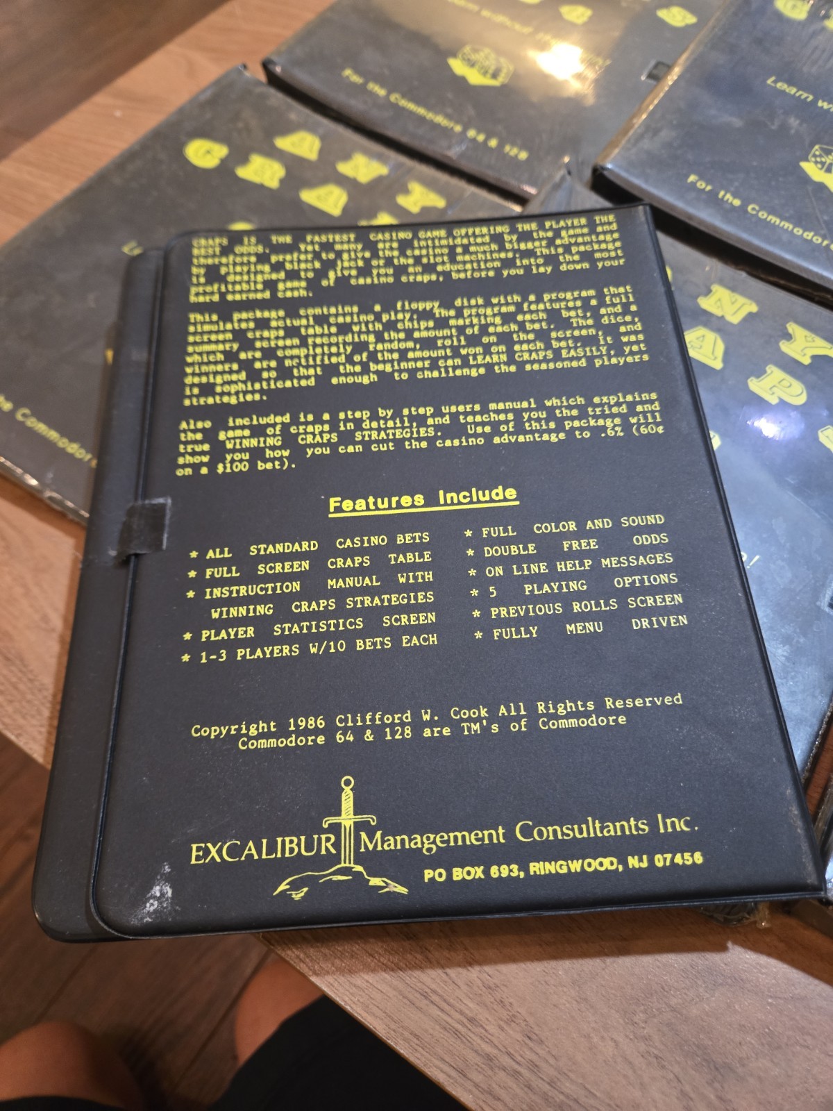 RARE UNRELEASED SEALED ANY CRAPS GAME COMMODORE 64 &128 C64 C128 GAME NEW SEALED