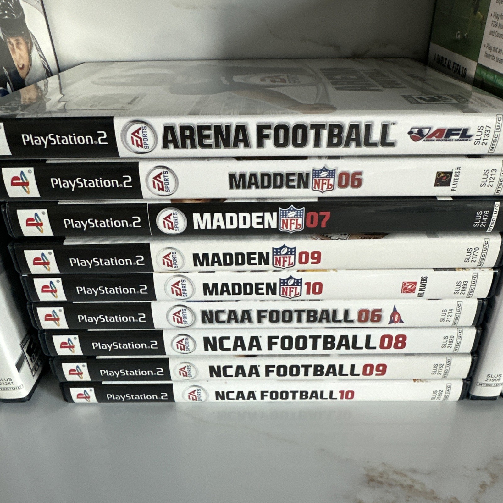 Sony PlayStation 2 Slim Console (SCPH-70001) + 23 Sports Games, Controllers READ