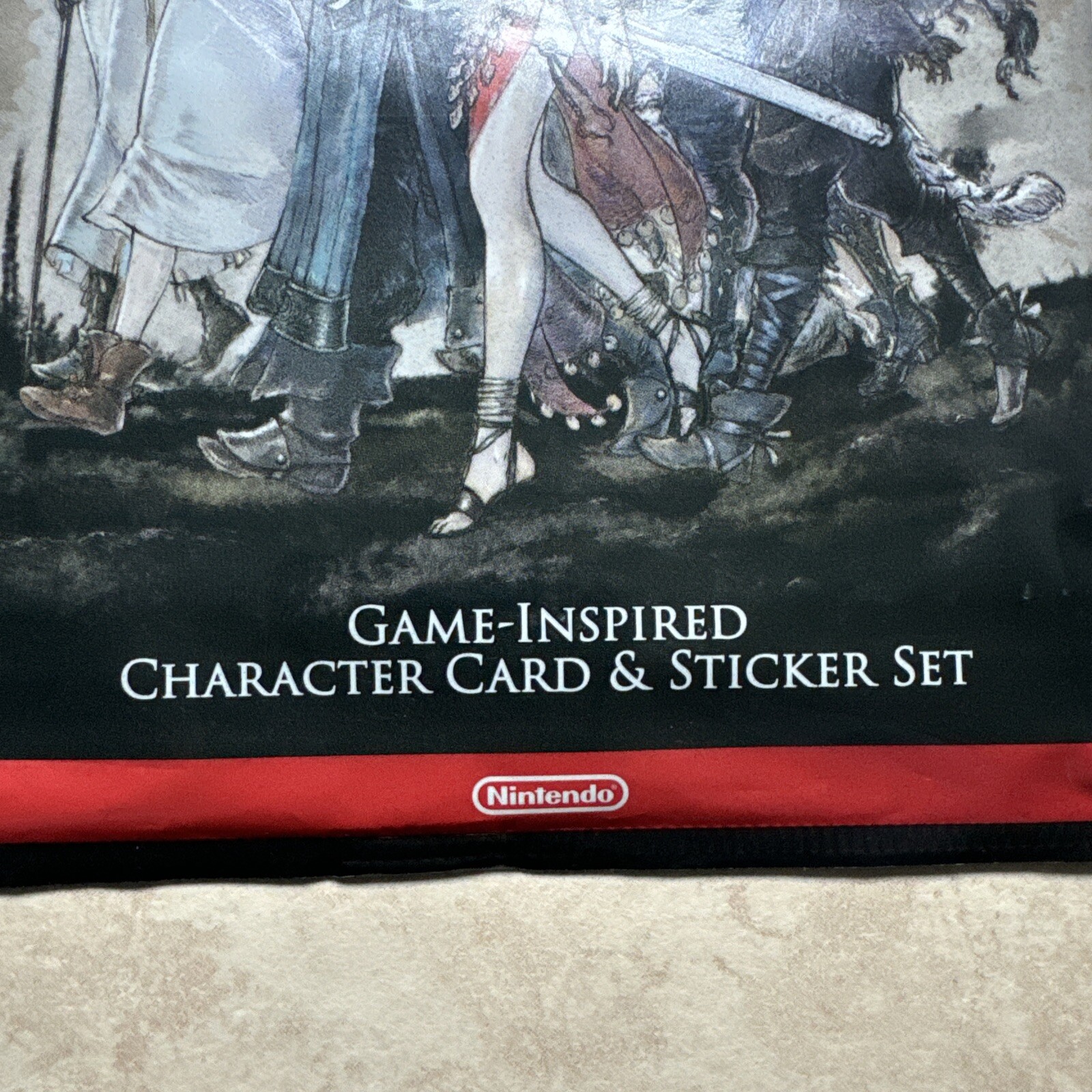 Octopath Traveler Nintendo Switch Promotional Character Card & Sticker Set *NEW*