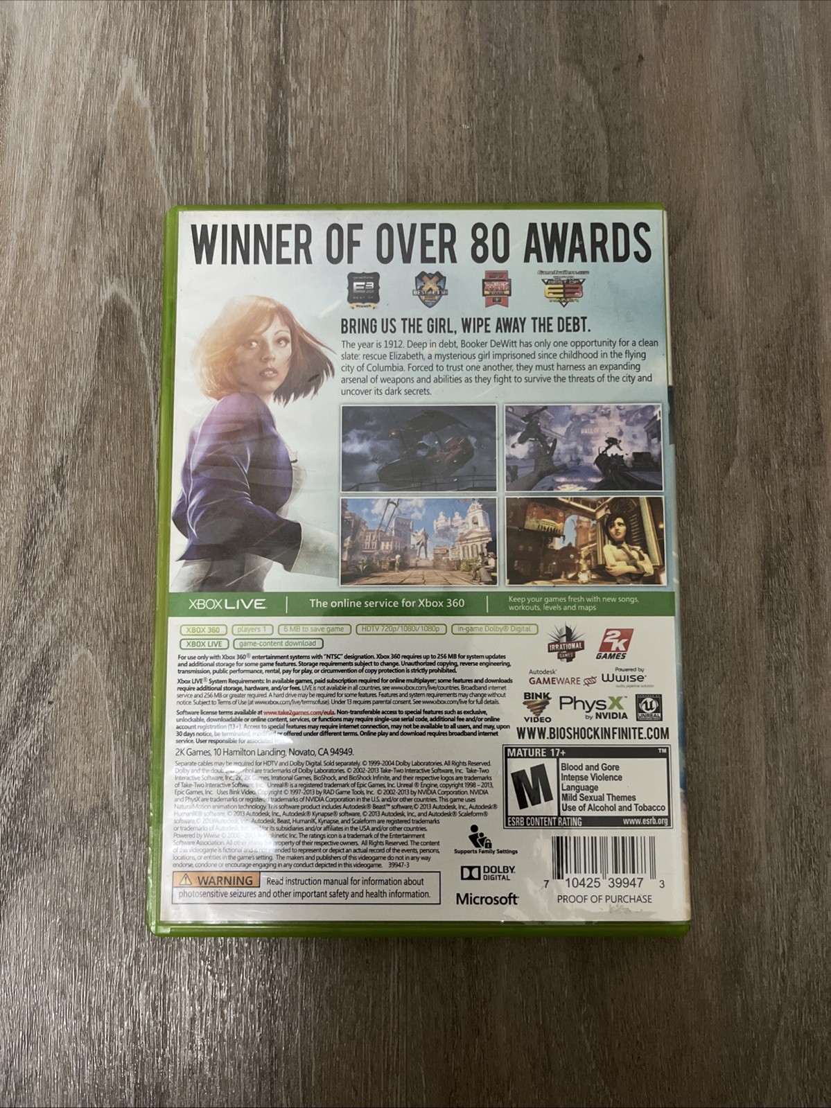 BioShock Infinite (Microsoft Xbox 360, 2013) CIB Complete In Box