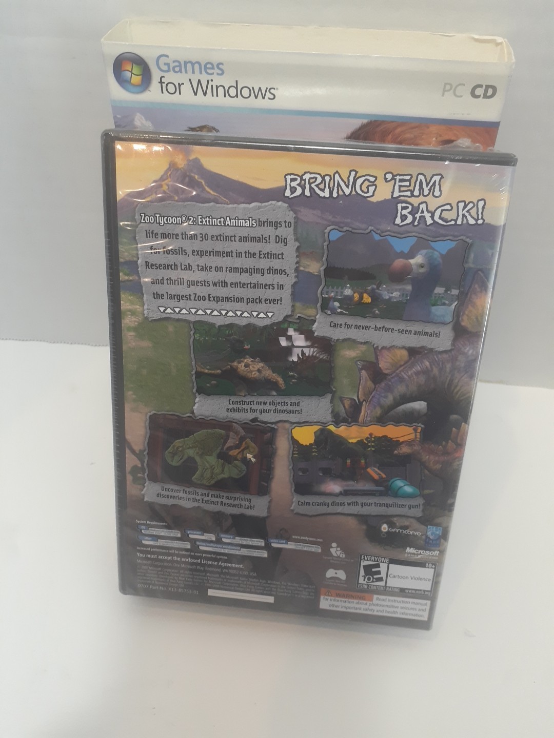 Zoo Tycoon 2: Extinct Animals (PC, 2007) NEW SEALED