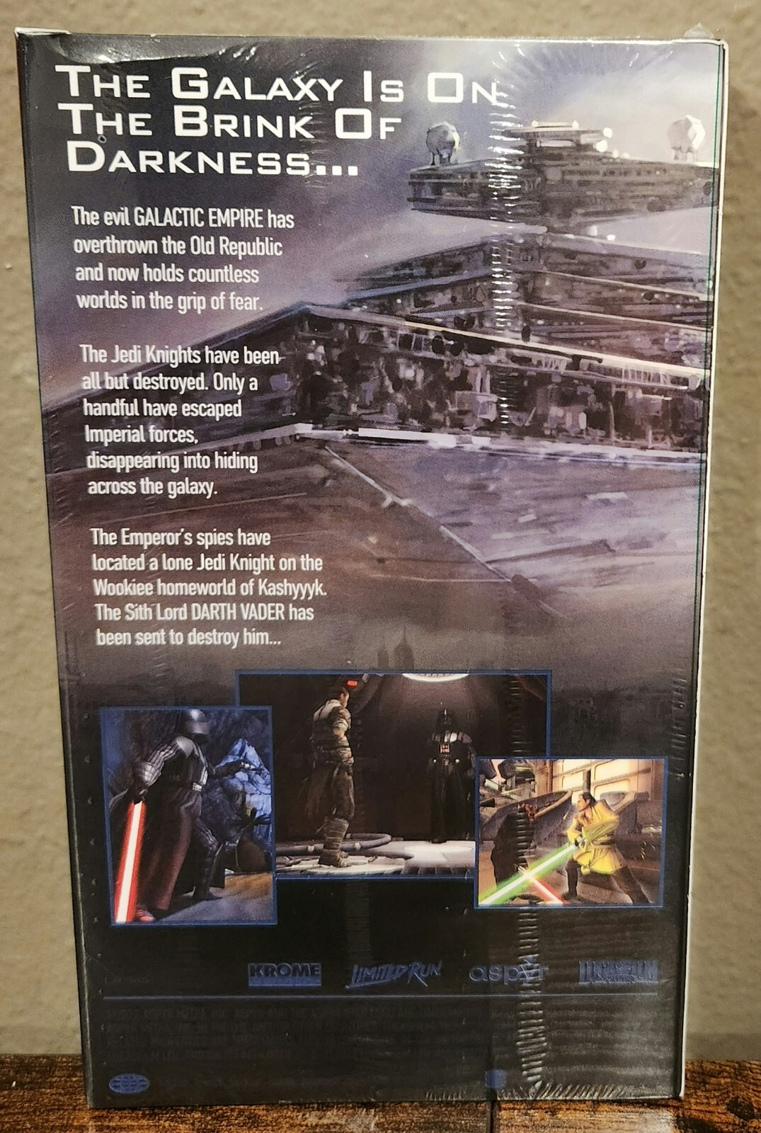 Star Wars The Force Unleashed Nintendo Switch Limited Run VHS STEELBOOK
