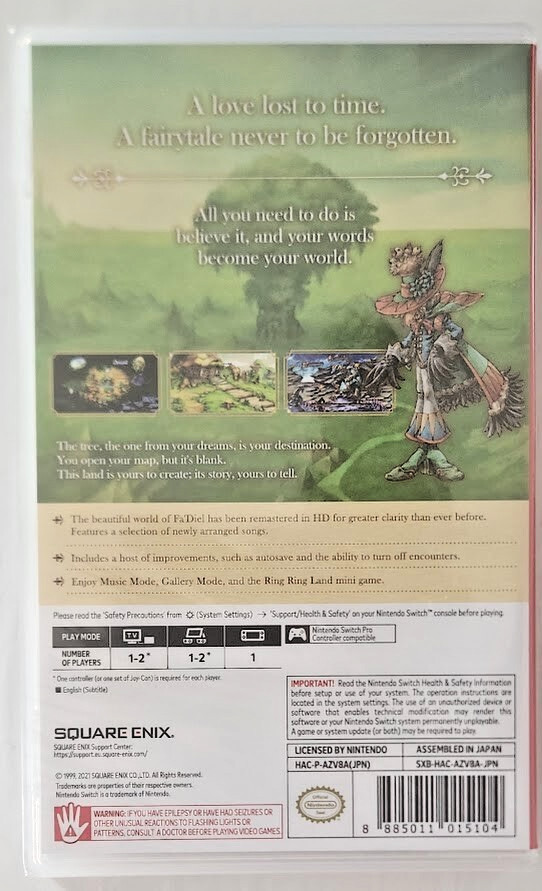 Legend of Mana Remastered (English) Switch New Game (2021 Action RPG)