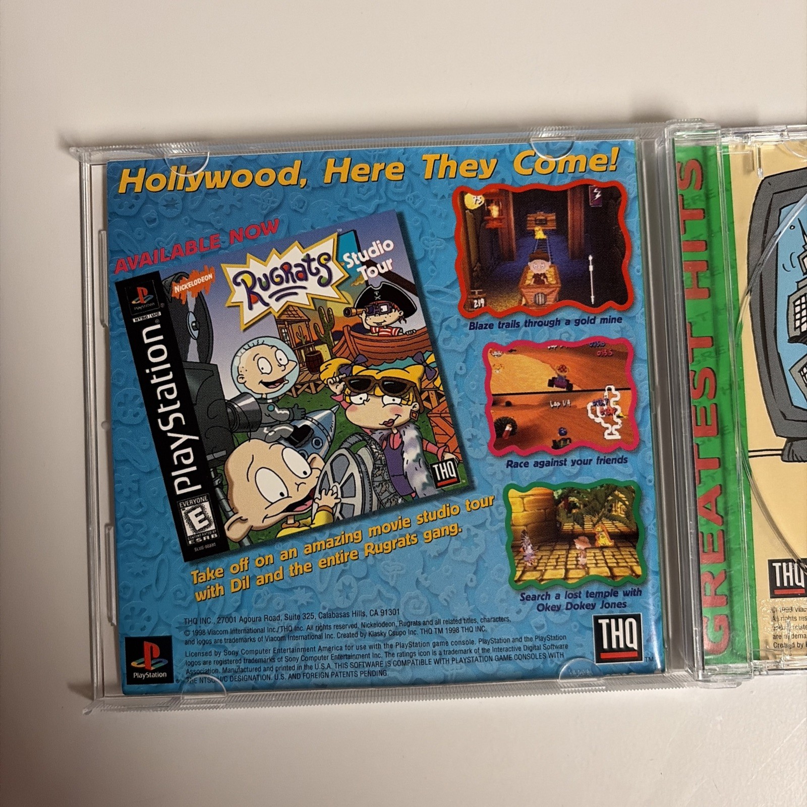 Rugrats: Search for Reptar (Sony PlayStation 1, 1998) Complete CIB + Resurfaced
