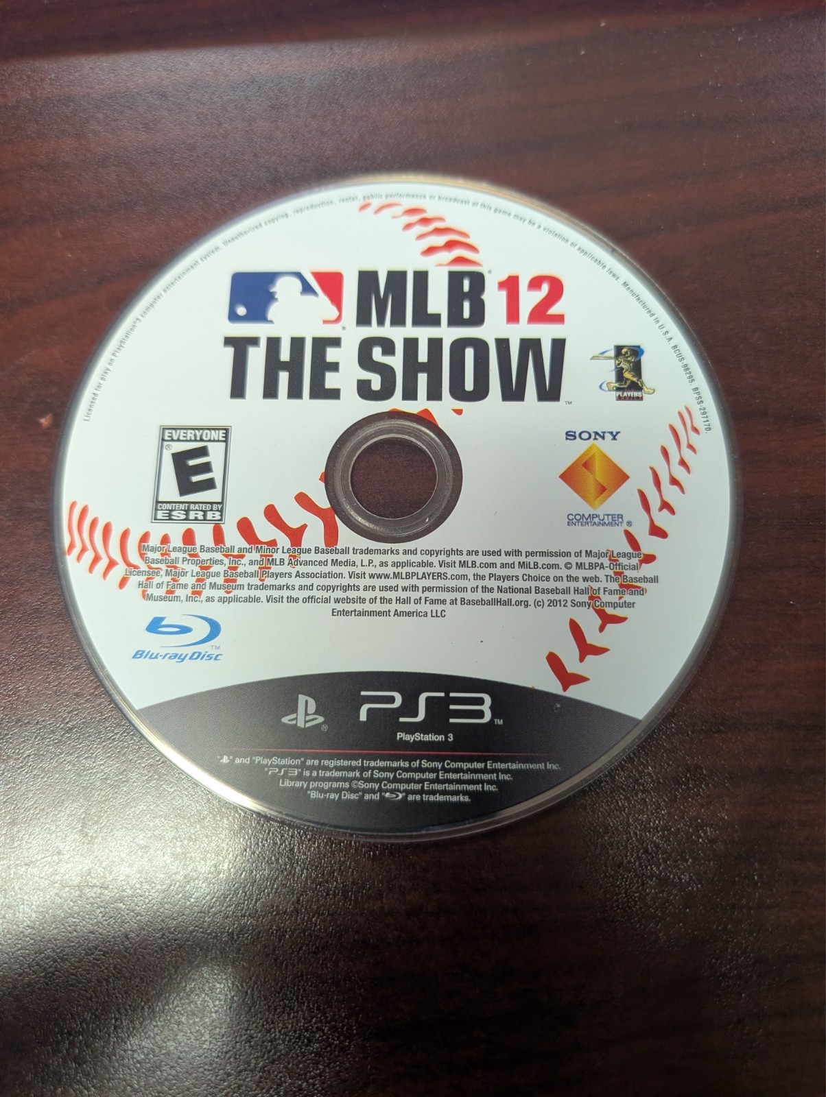 MLB 12: The Show (Sony PlayStation 3 PS3, 2013) NO TRACKING – DISC ONLY 6796
