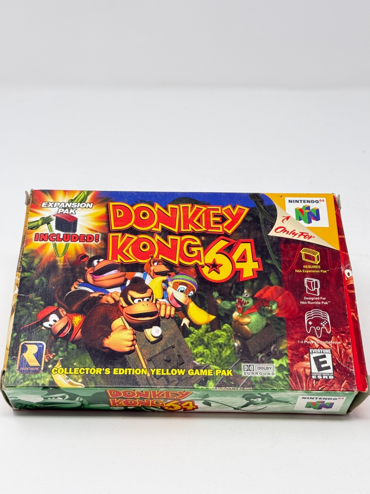 Donkey Kong 64 Game box inserts jumper pack noEX pack Excellent