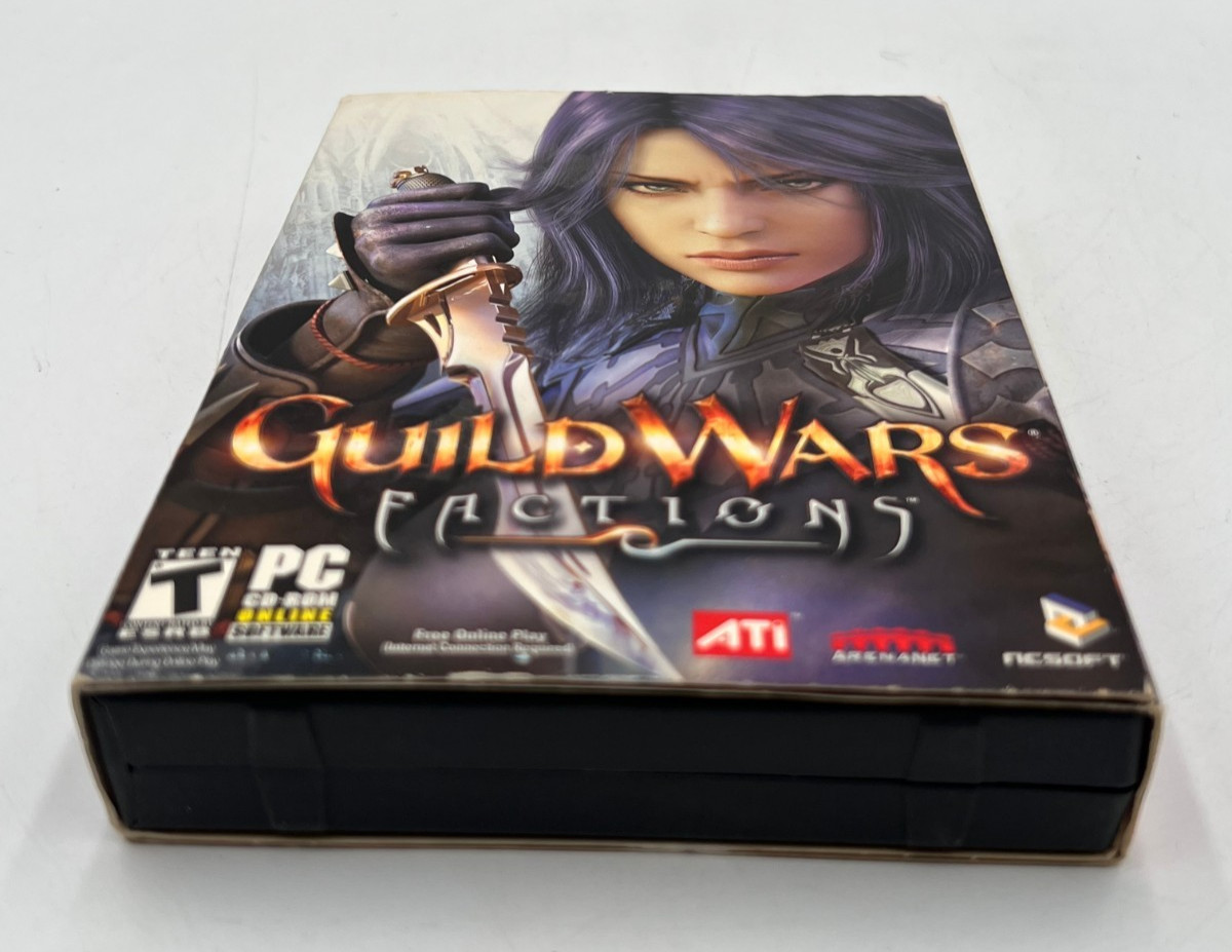 Guild Wars Factions PC Big Box Complete RPG Game NCSoft ArenaNet Vintage