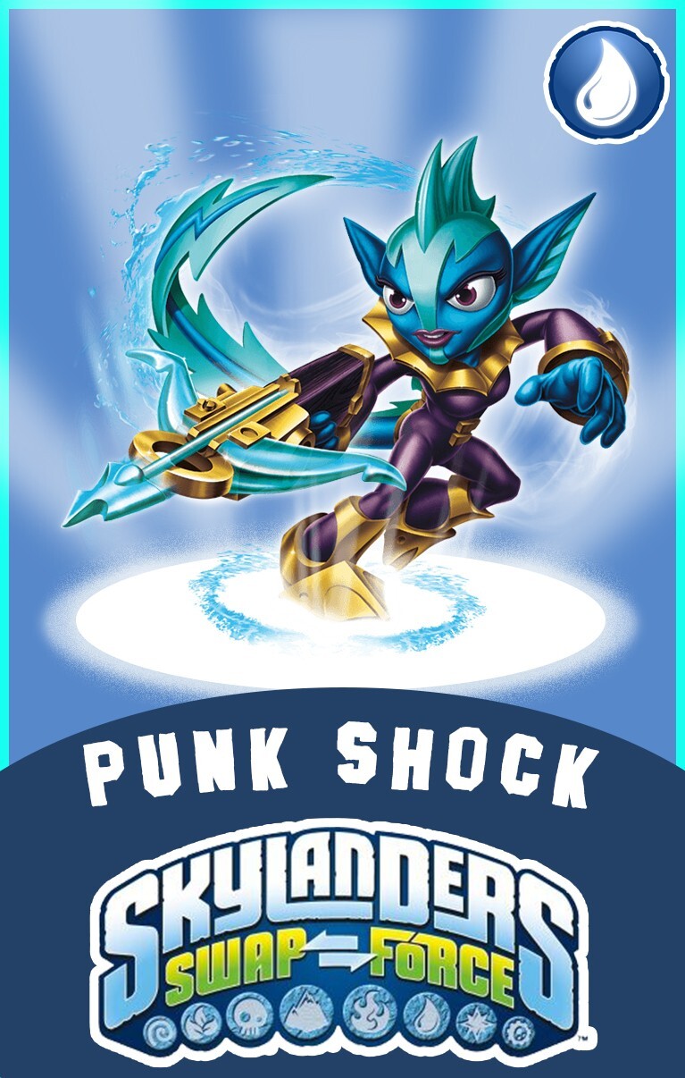 Skylanders Swap Force Punk Shock NFC Card FREE SHIPPING