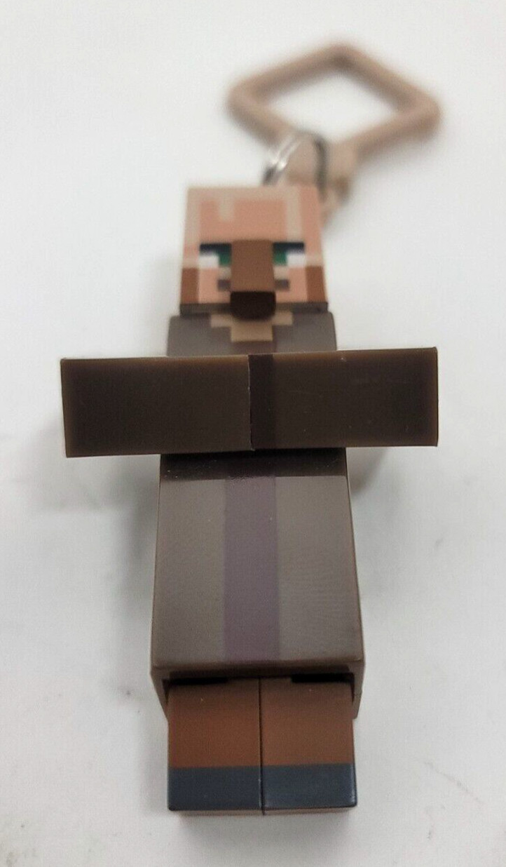 Minecraft Figures Backpack/Bag Clip/Hangers Lot of 3 Steve Sword Villager