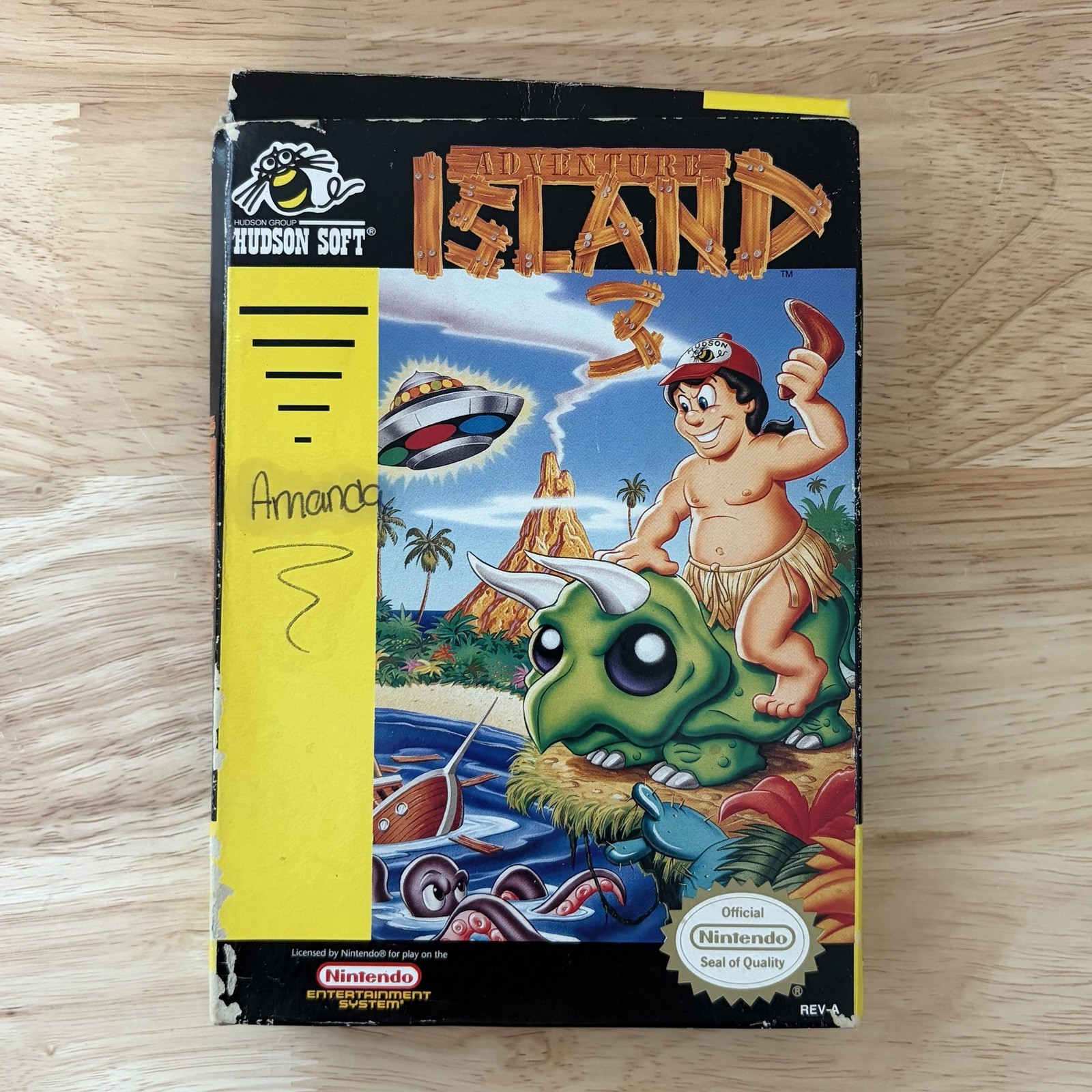 Adventure Island 3 In Box Nintendo NES Manual Missing Front Cover See Photos