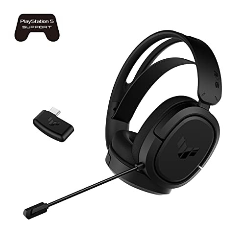 ASUS TUF Gaming H1 Wireless Headset Mic, 7.1 Surround Sound, 40mm Drivers,