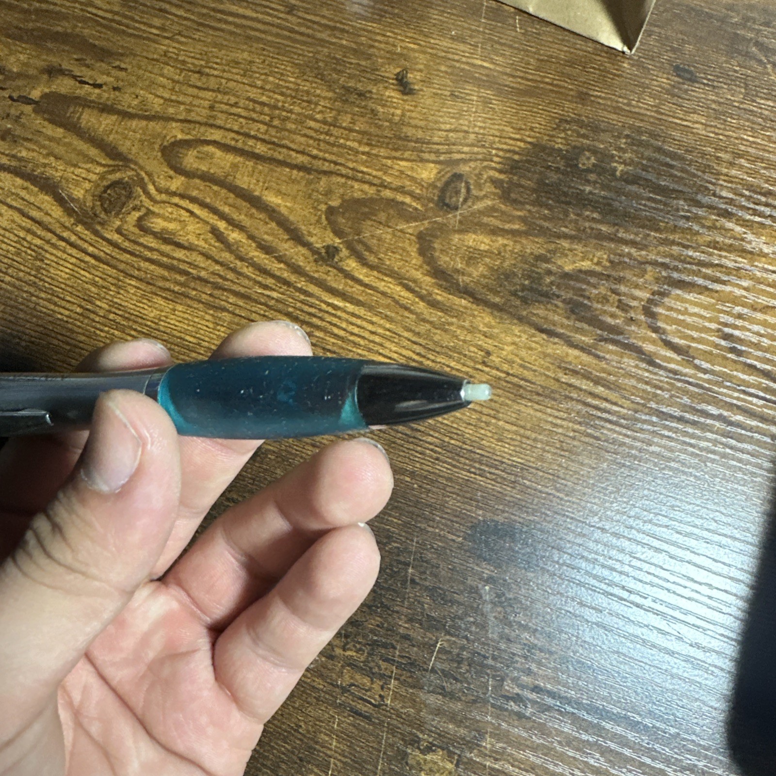 Used Official Nintendo DS Large Retractable Pen Stylus with Rubber Grip Blue