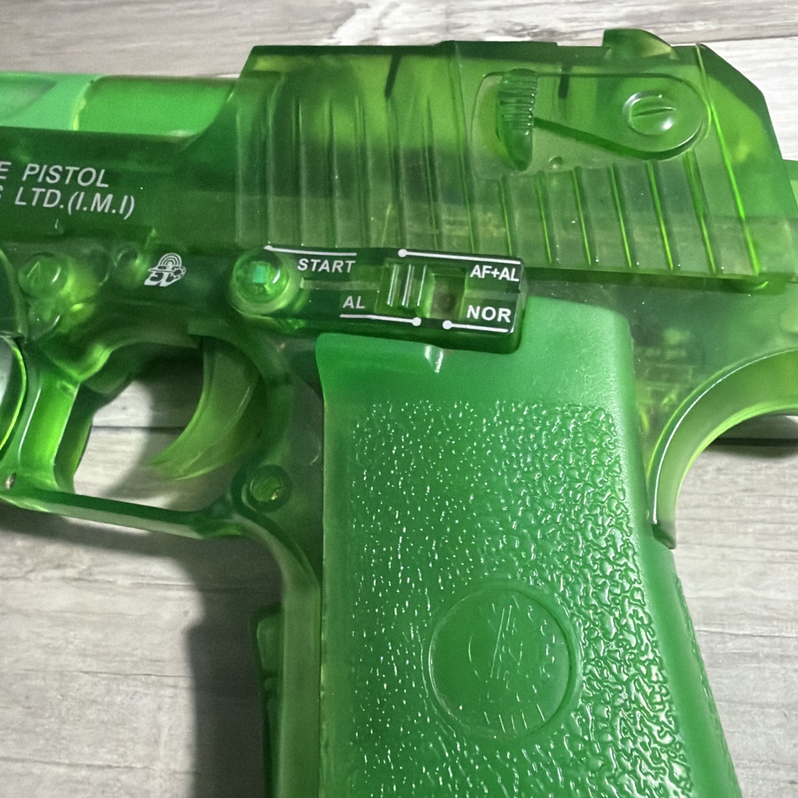 Ps2 Desert Eagle Light Gun .50AE Pistol Clear Green Wired Military Industries