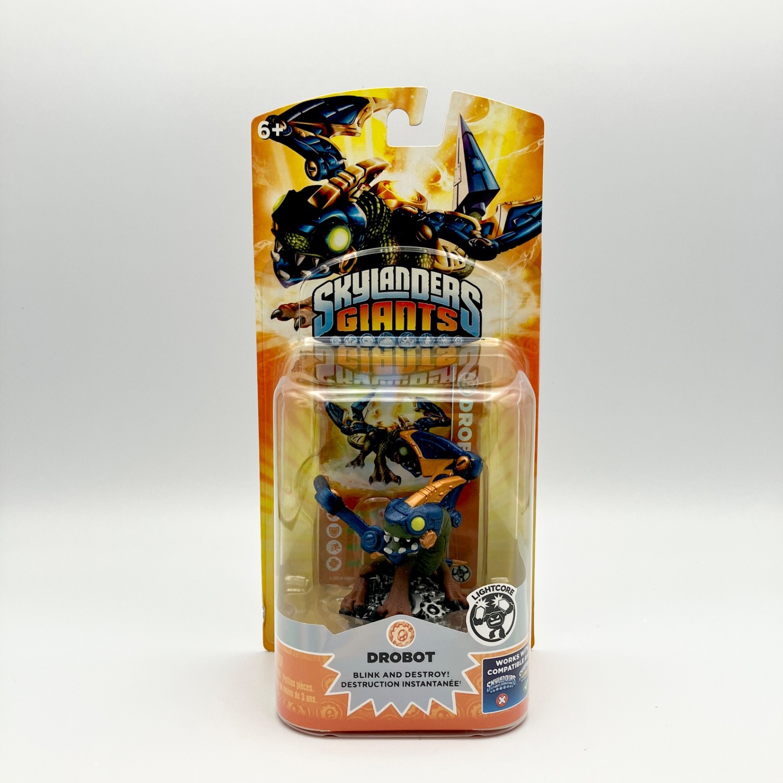 Skylanders Giants Drobot Lightcore Figure NIB Activision NEW SEALED