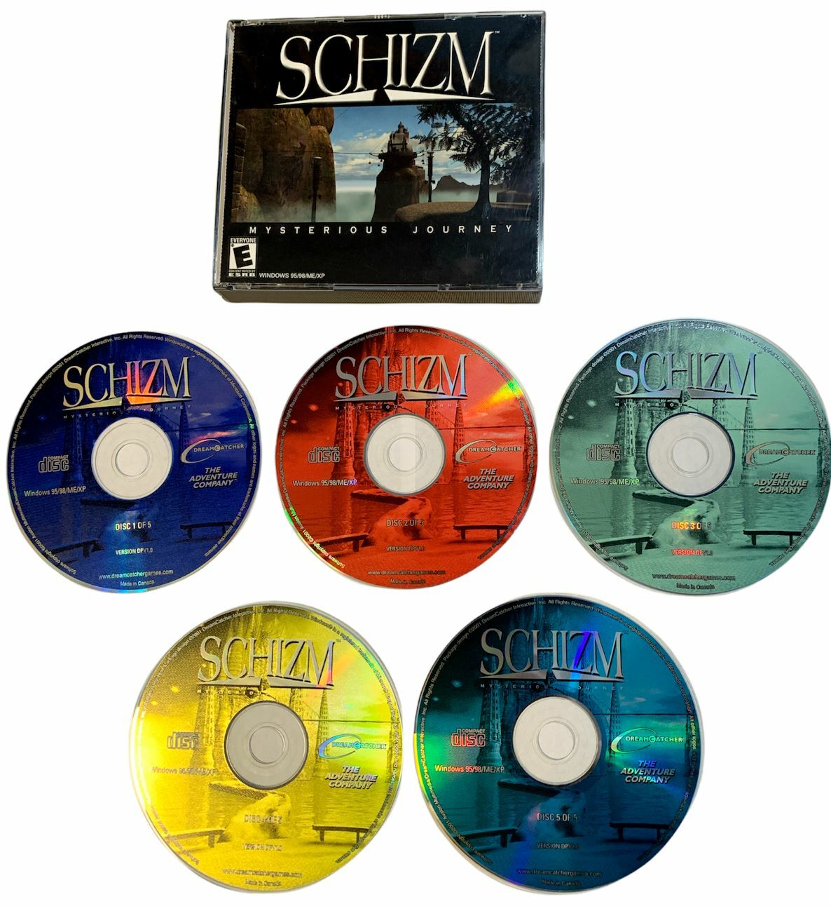 Schizm: Mysterious Journey The Adventure Company 5-Disc Set PC WINDOWS 95/98 XP