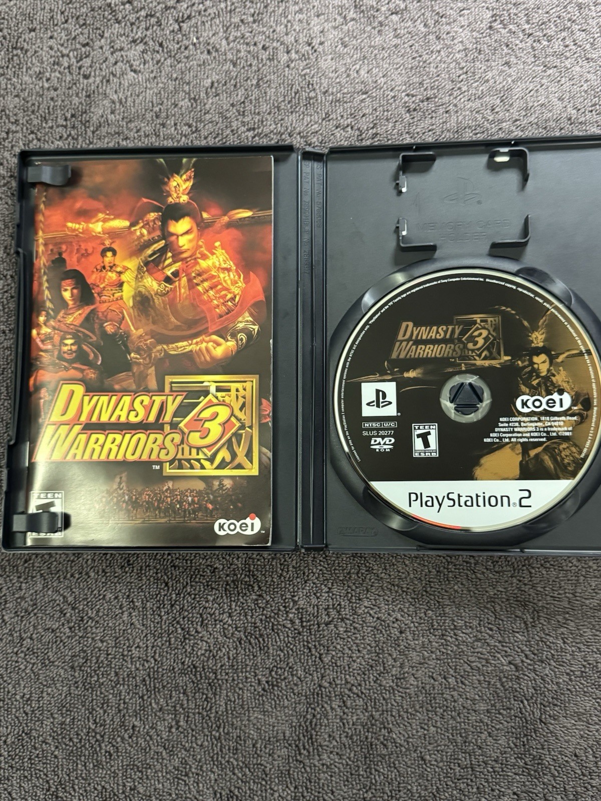 KOEI Dynasty Warriors 3 Manual Included PS2 NTSC-U/C T-Teen