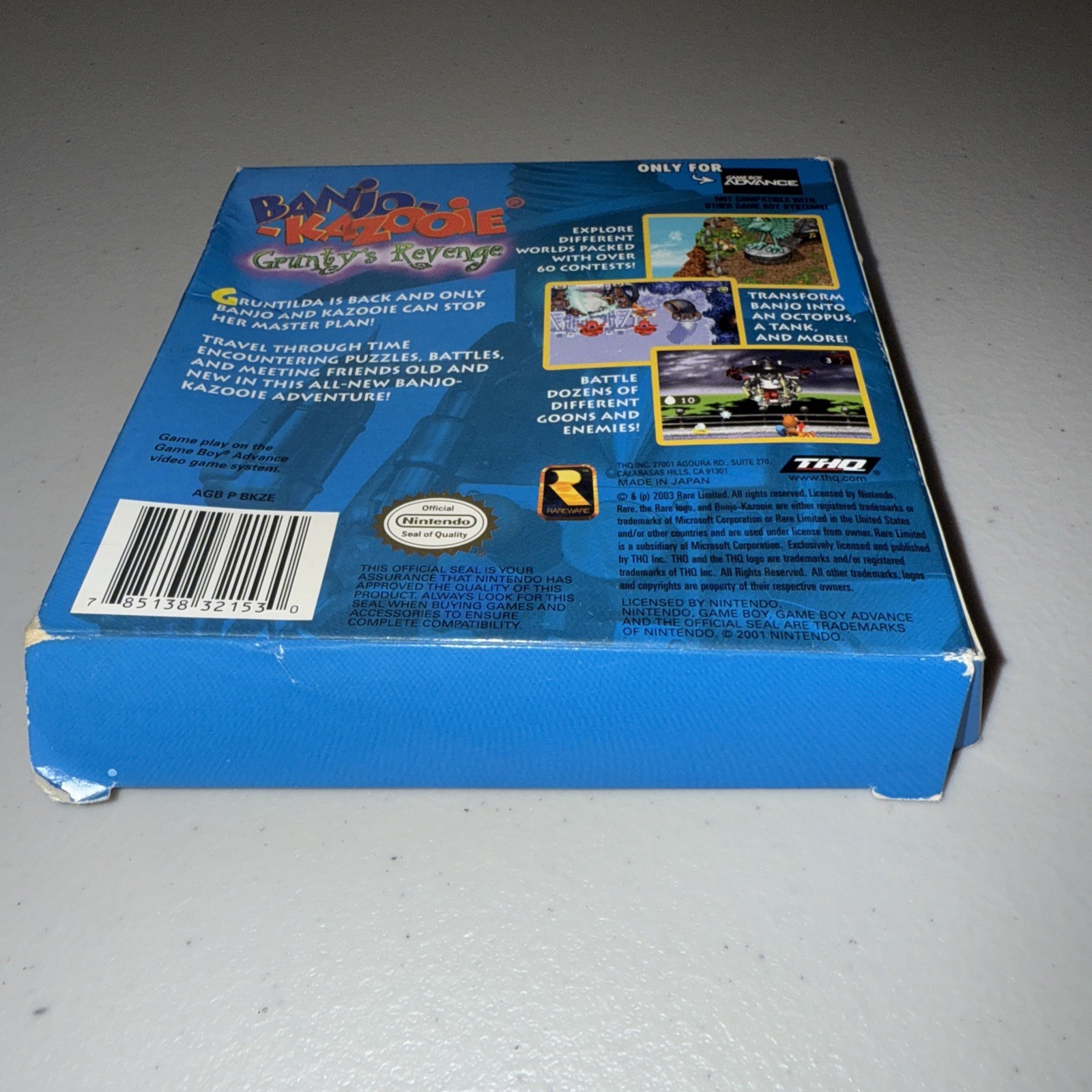 Banjo-Kazooie: Grunty’s Revenge (Nintendo Game Boy Advance, 2003) CIB