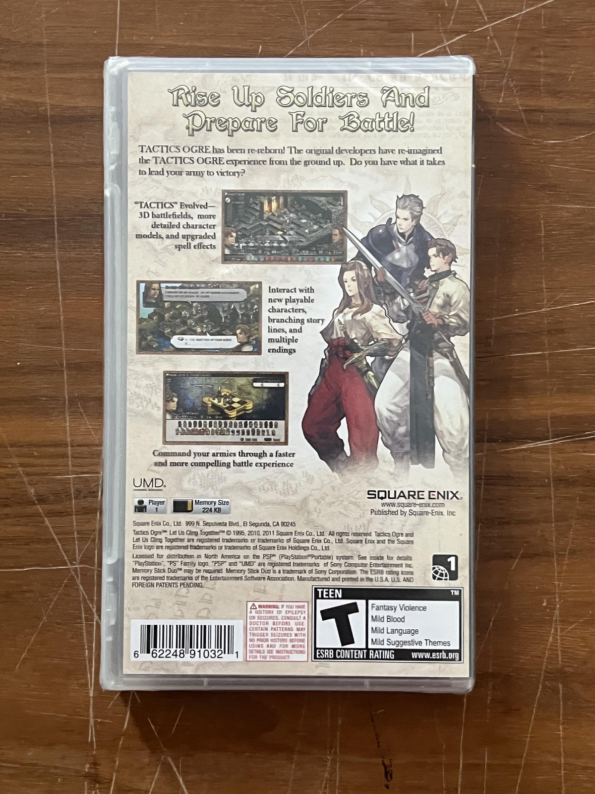 Tactics Ogre Let Us Cling Together Sony PSP Game Square Enix T NTSC-U/C RPG