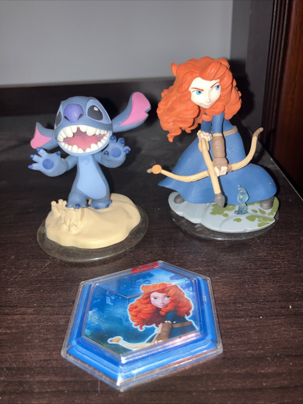 DISNEY INFINITY 2.0 Merida & Stitch Gaming Figure, Lot of 2