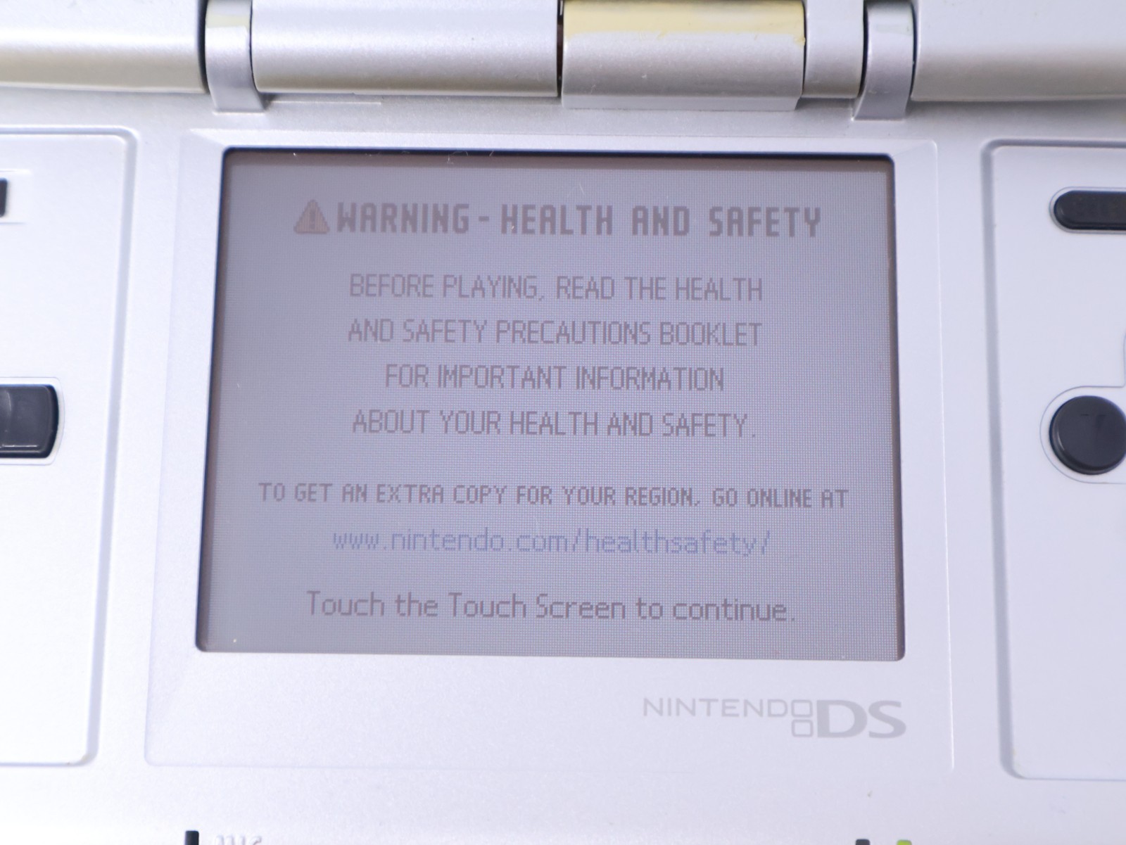 Nintendo DS Handheld Console Tested Working Titanium Silver w/ Charger & Stylus