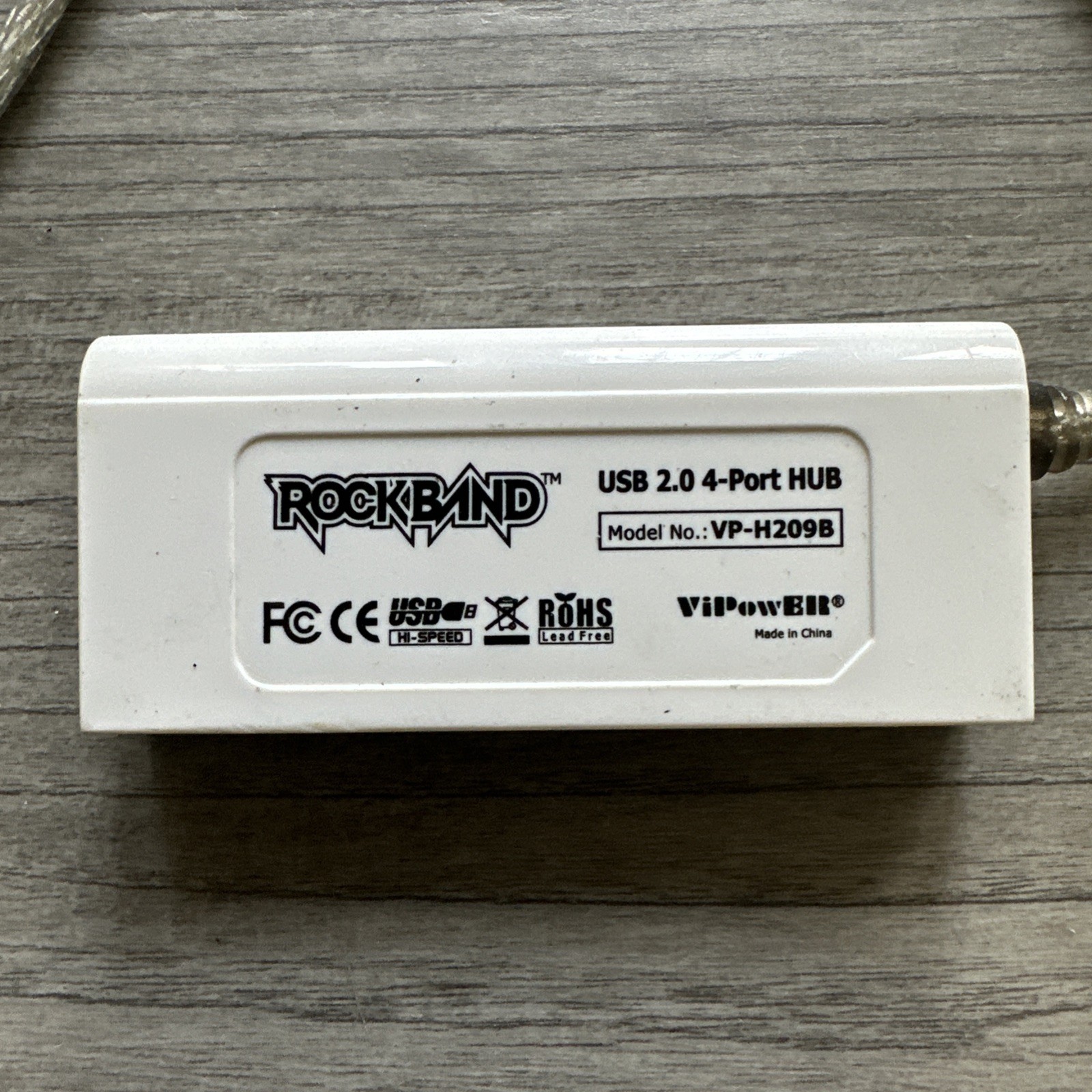 Rock Band USB 2.0 4 Port Hub ViPowER VP-H209B Dongle Xbox 360 Wii PS2 PS3