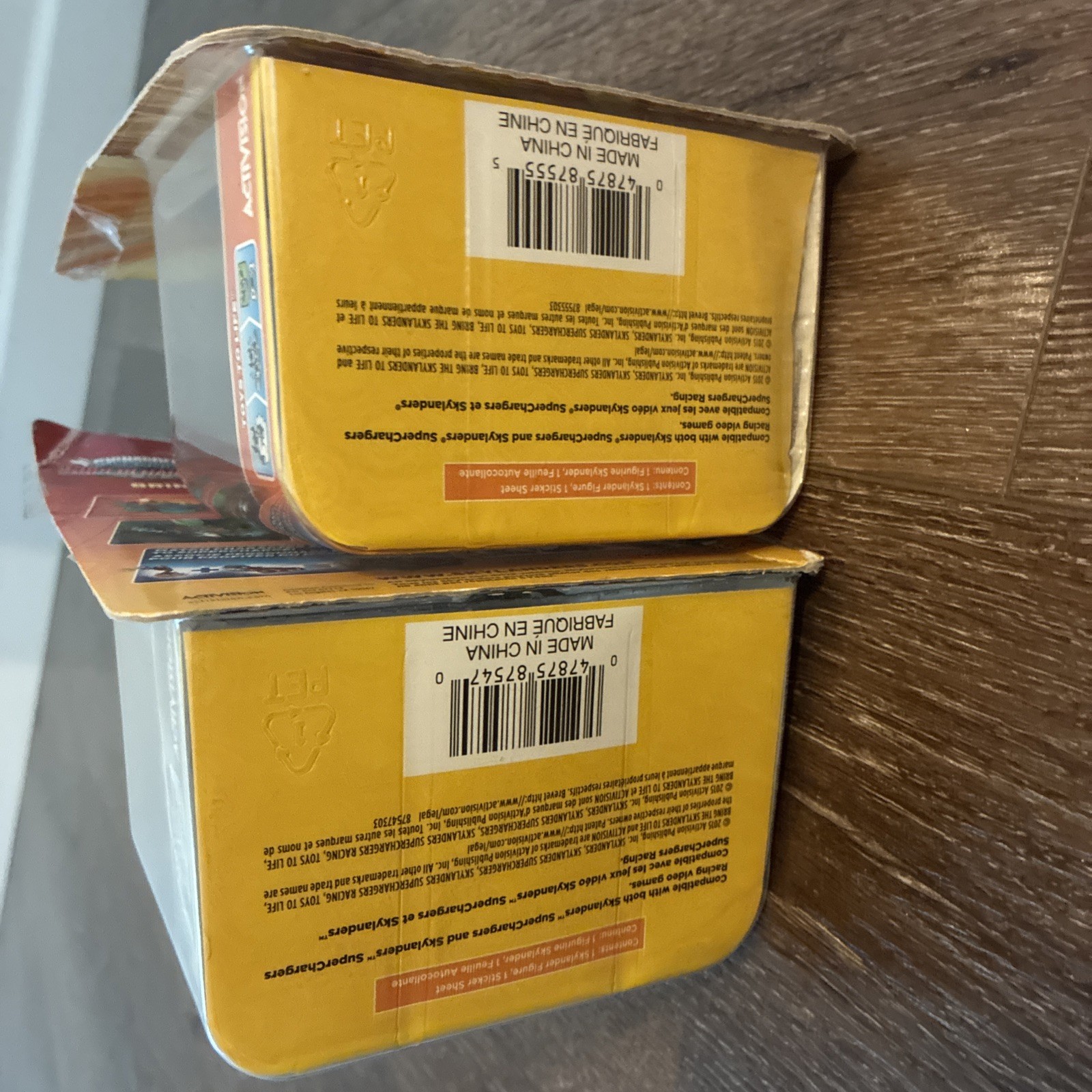 Skylanders Superchargers Toy Vehicles Shield Striker & Crypt Crusher Damaged Box