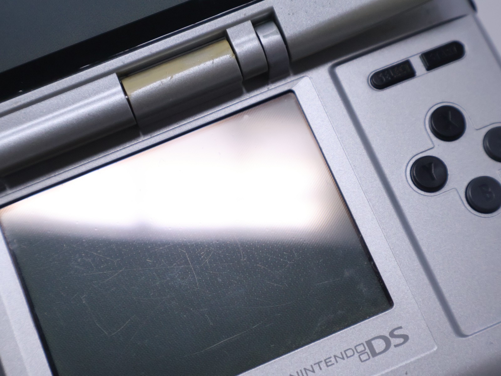 Nintendo DS Handheld Console Tested Working Titanium Silver w/ Charger & Stylus