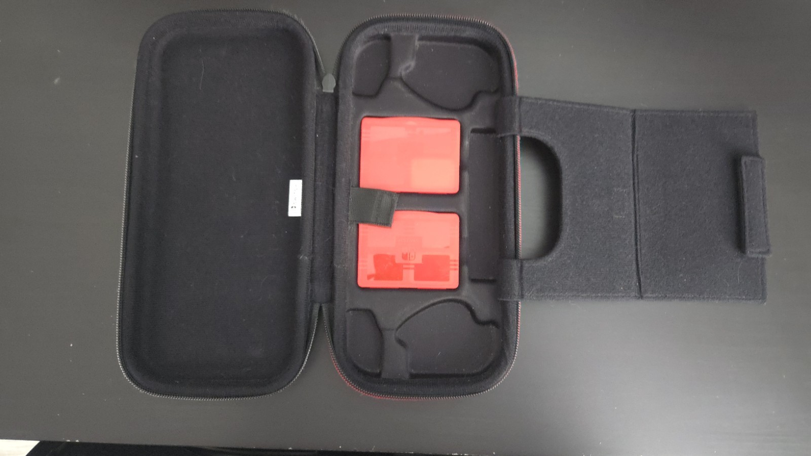 Nintendo Padded Hard Shell Travel Case for Nintendo Switch Console Black/Red