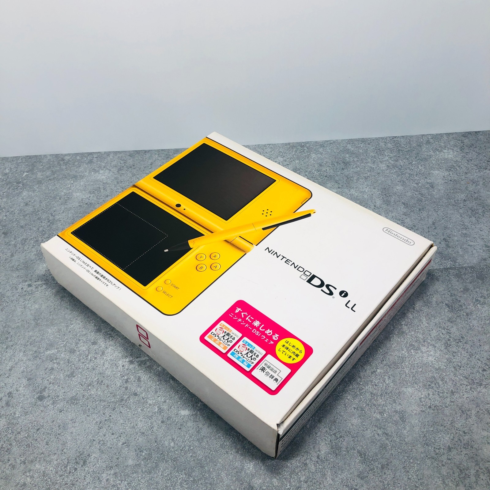 [EX+3] Nintendo DSi LL XL Console Yellow UTL-001 Region Code NTSC-J Japan 07-22