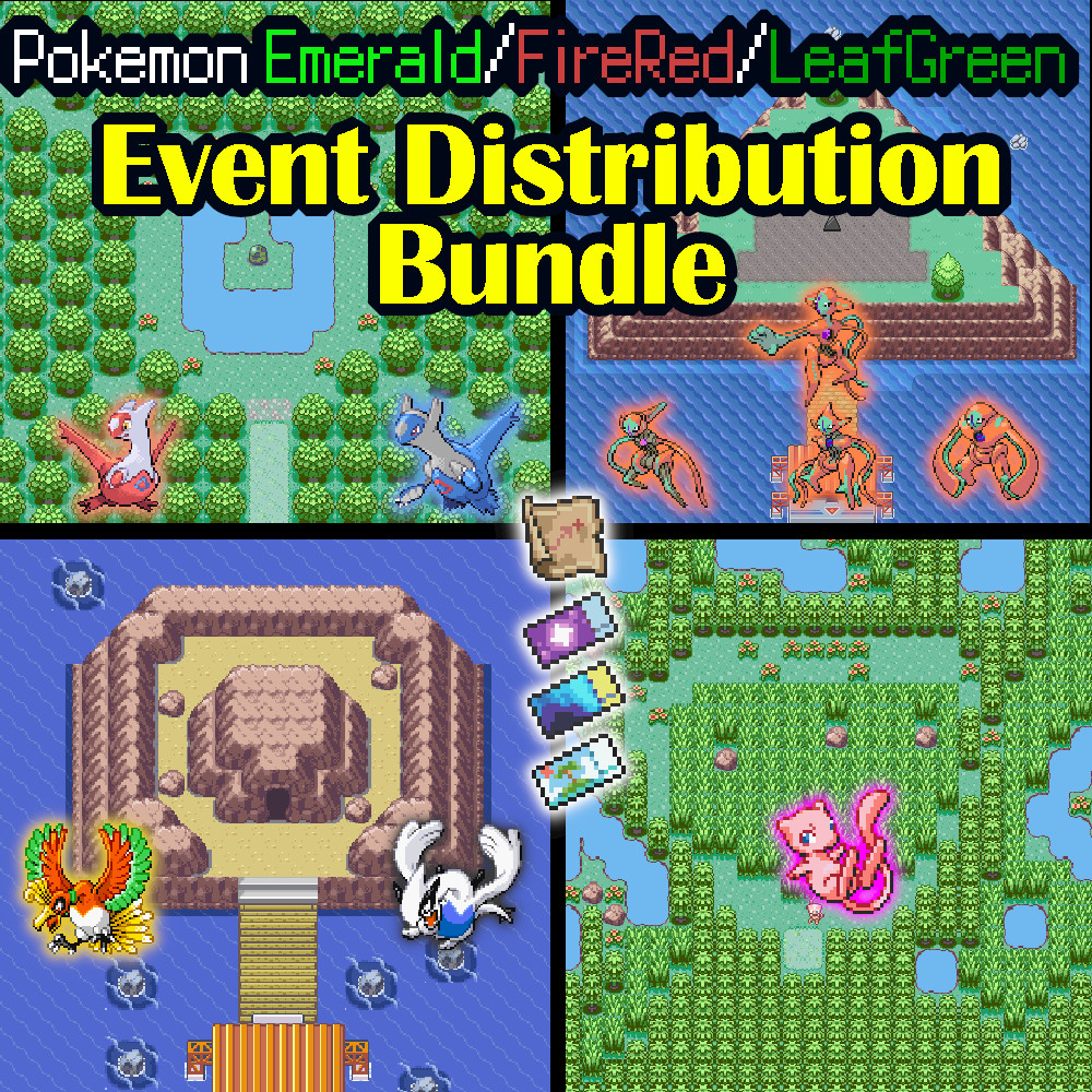 Pokémon Emerald/Fire Red/Leaf Green Event Distribution BUNDLE