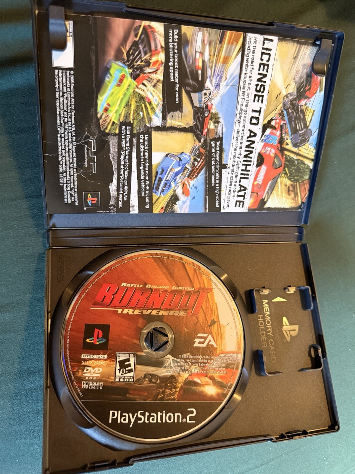 EA Burnout Revenge PS2 Racing Car Racing Online Play E10+ NTSC-U/C 2005